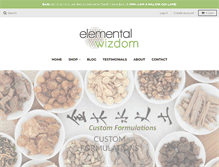 Tablet Screenshot of elementalwizdom.com